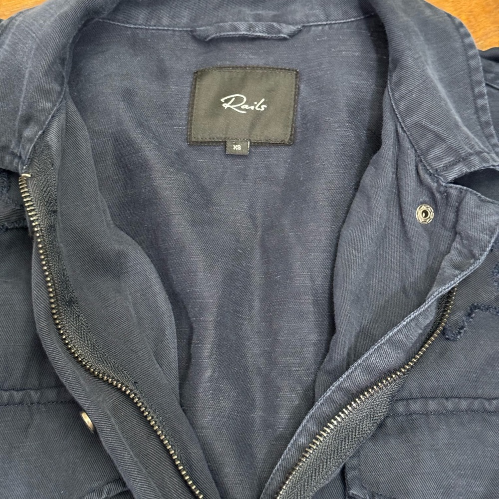 Rails Lancaster Jacket In Indigo Stars Size Xs - image 8